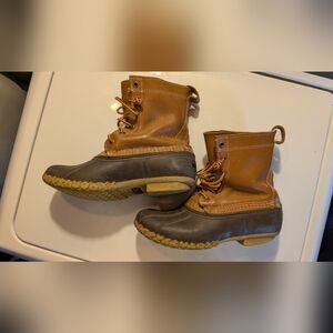 L.L. Bean Brown and Tan Winter Boots